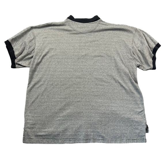 Vintage Detroit Redwings Polo Shirt Men's 2XL XXL Gray Striped 1990s Sportswear - Picture 2 of 5